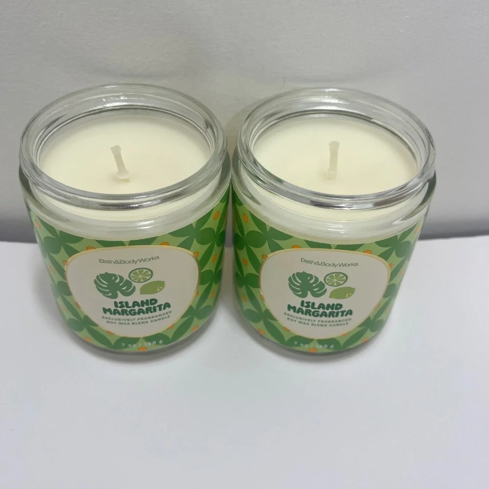 2× Bath & Body Works Island‎ Margarita Single‑Wick Candles – New Unused